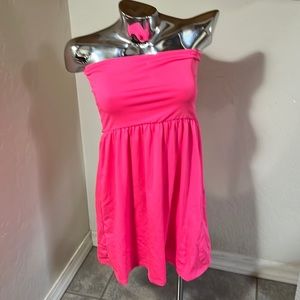 OP. Hot pink beach cover-up